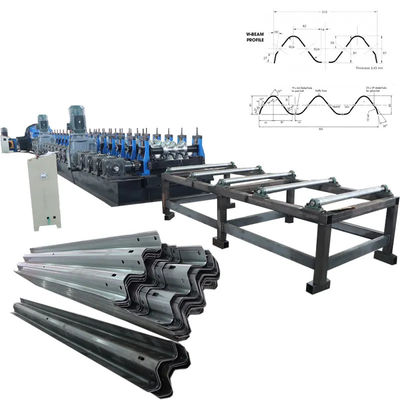 comprare 40# Macchina per la formazione di corrimano per autostrade 1.0 mm ~ 5.0 mm Cnc Roll Forming Machine online manufacture