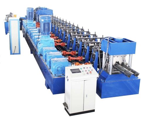 comprare 7.5KW Highway Guardrail Roll Forming Machine Q235 Metal Roll Former online manufacture
